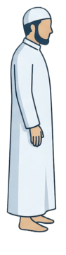 Standing upright after bowing